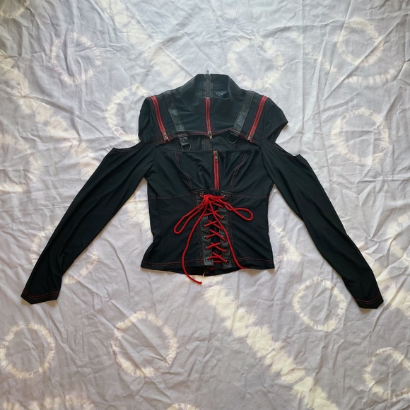 *TRADE SIZE* Lip service 2006 Astro Vamps mesh long sleeve - Picture 1 of 2
